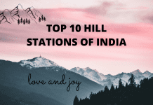 10 Top Hill Stations in India TOP 10 HILL STATIONS